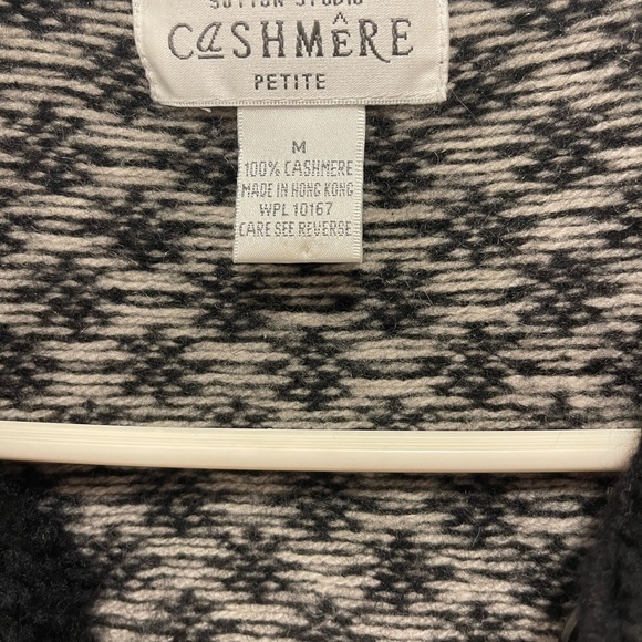 Sutton Studio Black and White Cardigan - Picture 2 of 7